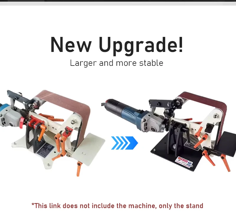 Angle Grinder to Belt Sander Stand Multifunctional Belt Sander Conversion Kit fo
