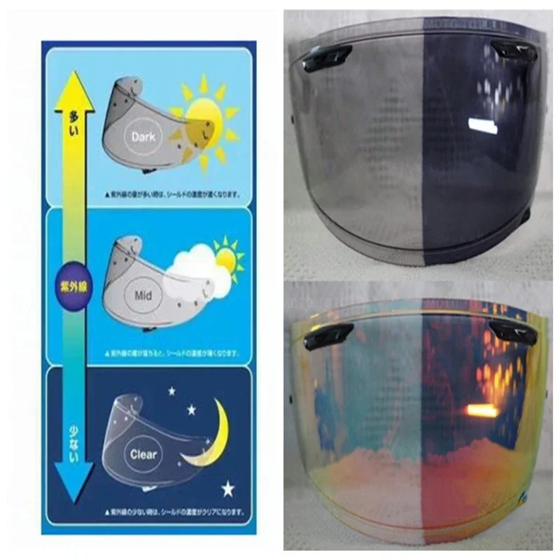 Visiera Per Casco Uv Discolor Per Arai Rx-7X Corsair-X Rx-7V Vas-V Xd Ne0
