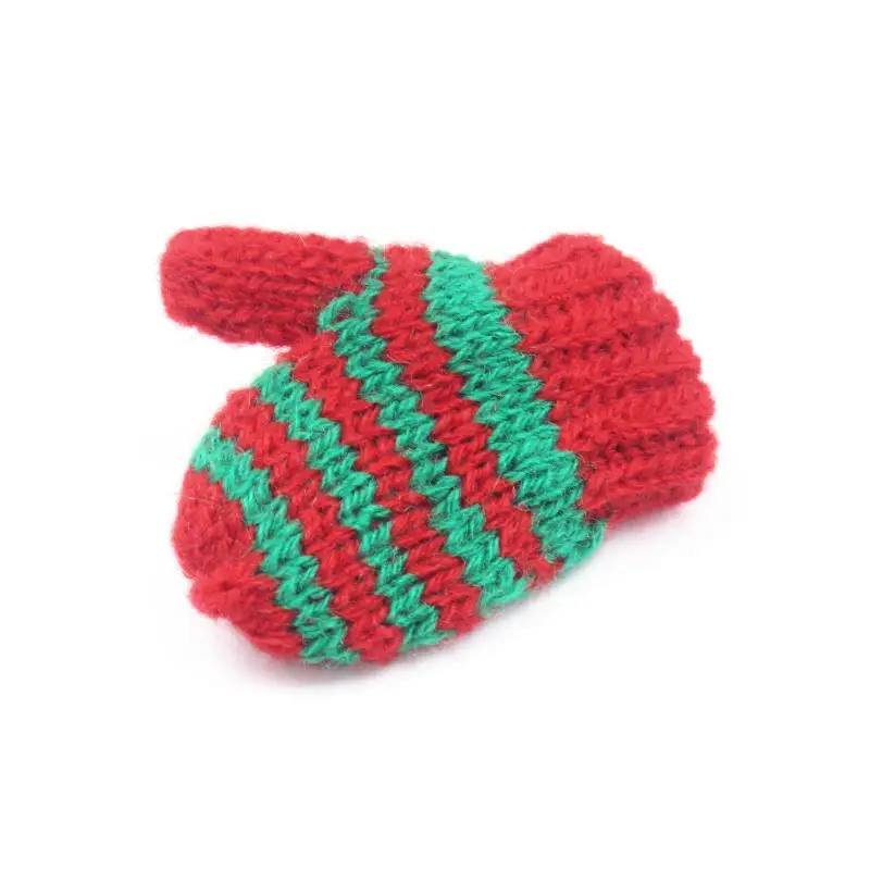 Jewelry Making Supplies DIY Knitting Kit Craft Supplies 5Pcs/Pack Cotton Knitting Mini Gloves For Hat Clothing Home Decorative Crafts DIY Handmade Make Earrings Pendant Gift Excipients