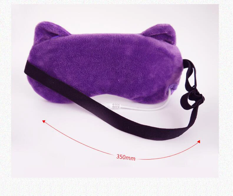USB steam hot compress eye mask Electric heating cartoon sleep shading alleviates eye fatigue to dark circles comfortable temper