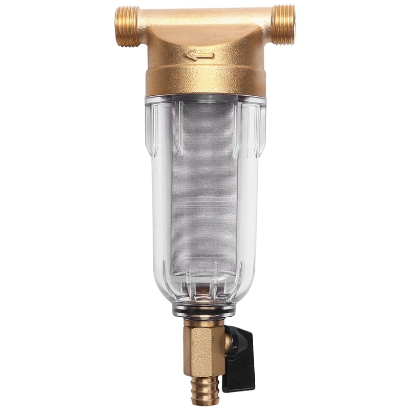 

3X 4 Split-Mouth Water Filters Front Purifier Copper Lead Pre-Filter Backwash Remove Rust Contaminant Sediment Pipe