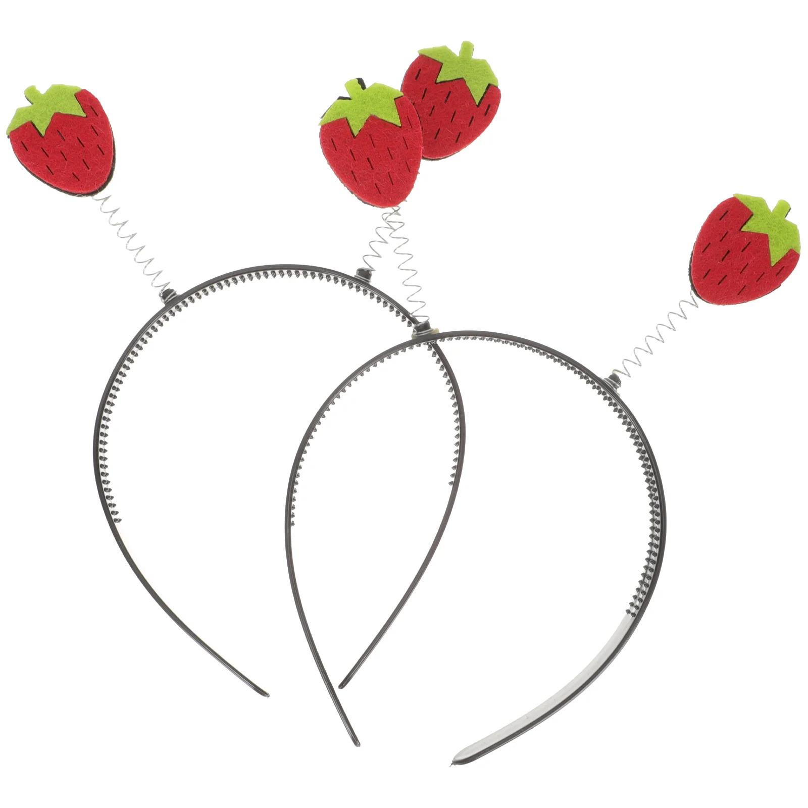 

2 Pcs Fruits Hair Band Strawberry Headband Strawberries Girls Accessories Kids Child