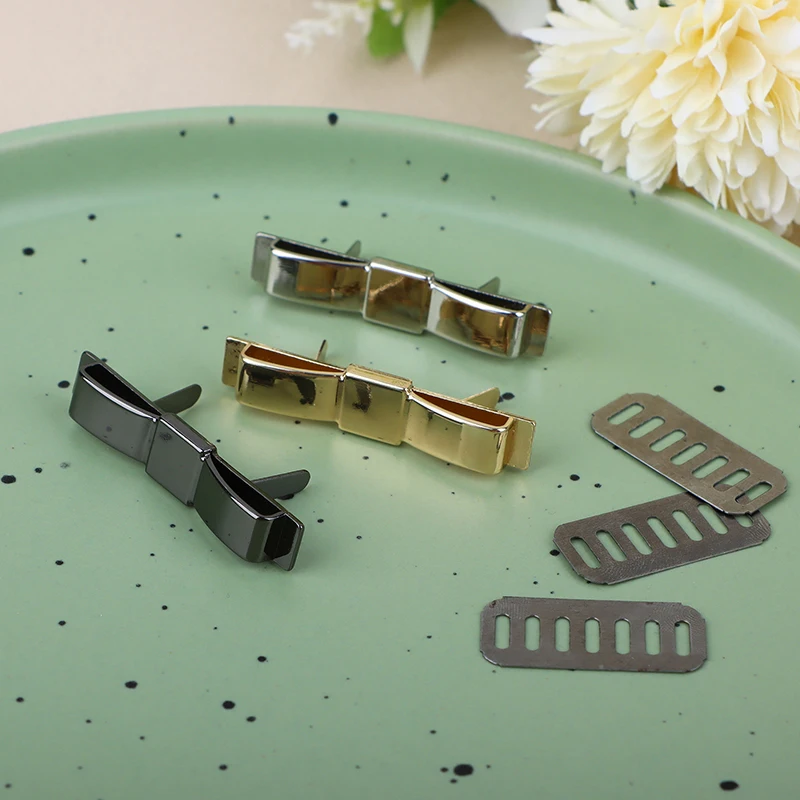 

Elegant Metal Bowknot Shoes Buckles Handbag Clip Buckle For Women DIY Bag Decoration Clasp Bag Accessories