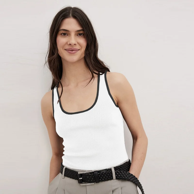 Casual For Women Contrast Y2k Top Vest Backless Patchwork Pullover Top Slim Sheer Tracksuit Summer Cute Female Tank Top