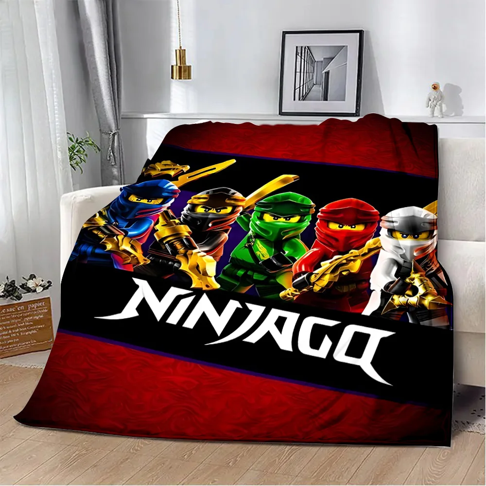 Cartoon Ninjago Dragons Risings Printed Blanket Picnic Blankets Warm Blanket Soft and Comfortable Blanket Home Travel Birthday 2