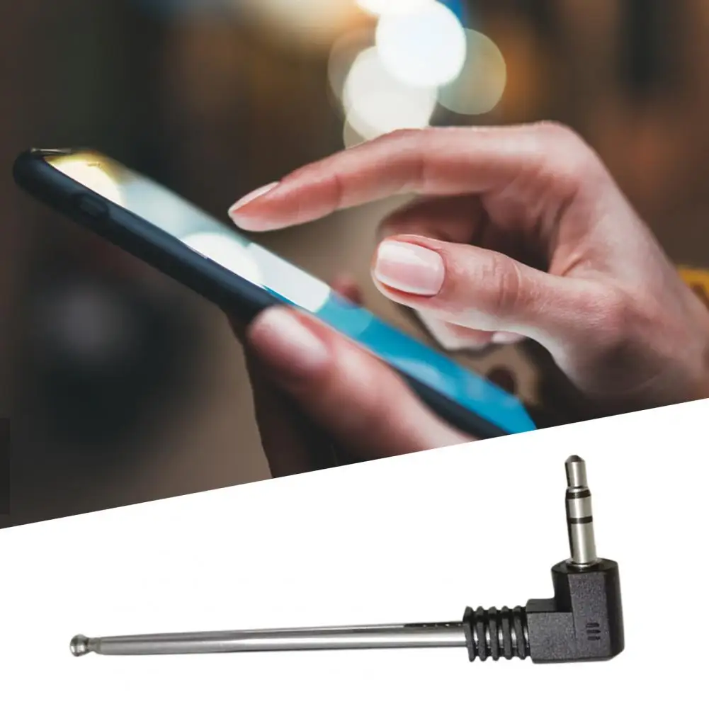 3.5mm Signal Booster Mini PVA FM Radio Receiver Antenna Retractable Aerial Stainless Steel MultiPurpose Interface Cell Phone cell phone signal booster antenna