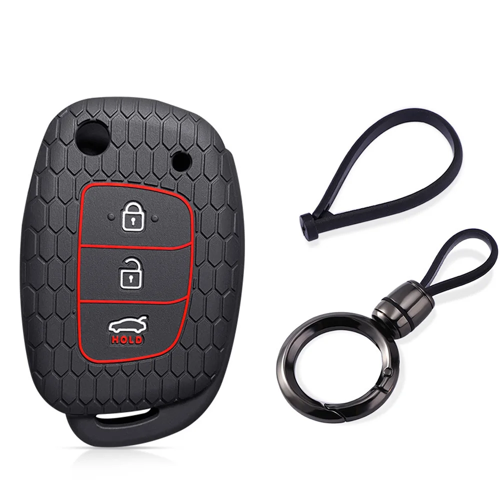 Premium Silicone Key Caps for Hyundai Remote Key Cover