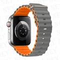Gray with orange
