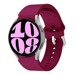 Versatile 20mm Silicone Smartwatch Strap - Sleek Wristband for Enhanced Comfort and Style (Wine red)