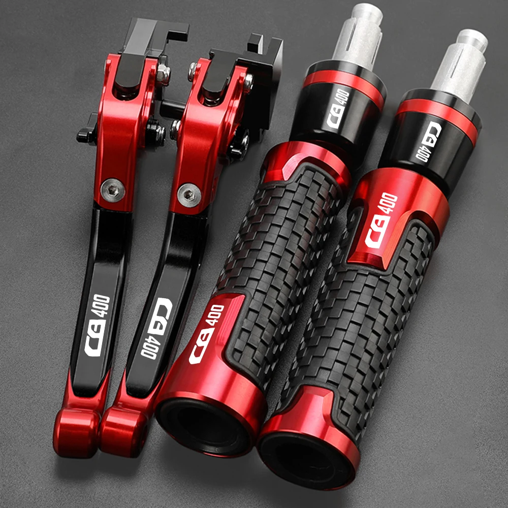 

Motorcycle Adjustable Brake Clutch Levers Hand Grip Handlebar Cover Aluminum Part For Honda CB400 CB 400 cb400 CB400SF 1992-1998