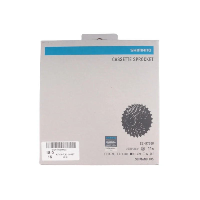 Bicycle Cassette SHIMANO 105 R7000 11 Speed Road Cassette Sprocket 11-28T 11-30T 11-32T 11-34T 11S HG K7 105 R7000 Series Original Road Bike Part