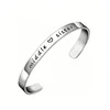 Silver Color Big Middle Litter Sister Cuff Bracelet Stainless Steel Engraved Bangles Family Friendship Jewelry Gifts 3