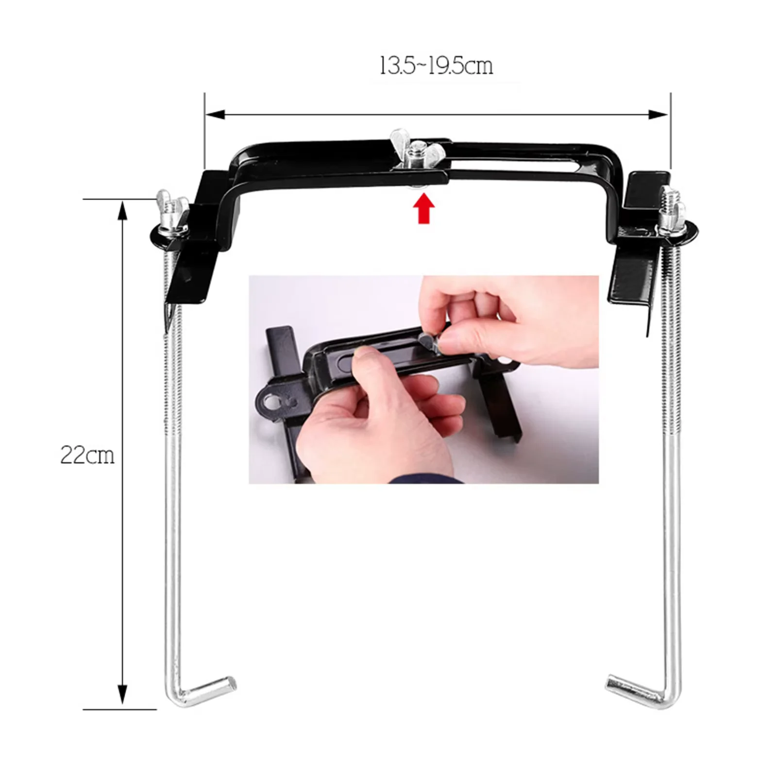 28cm 34cm Universal Battery Tray Bracket Kit 27cm Car Fixed Battery Holder Hold Down Bolts Clamp Bracket for SUV Marine Boats battery holder battery hold down clamp bracket battery clamp