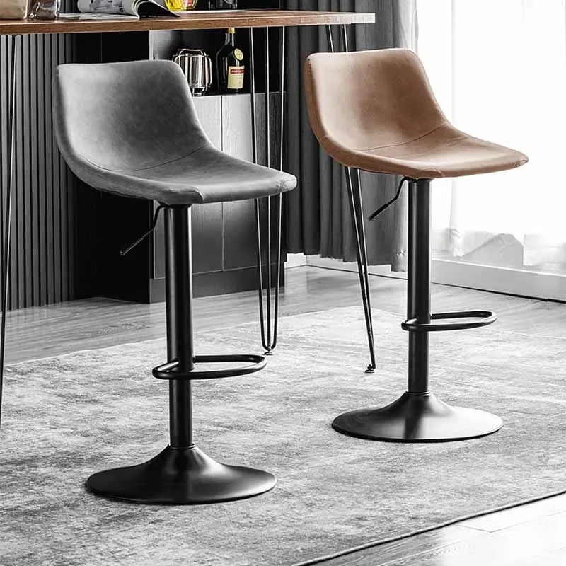 

Adjustable Modern Luxury Bar Stools Counter Designer Swivel Soft Party Bar Chair Library Barber Taburete Alto Home Furniture