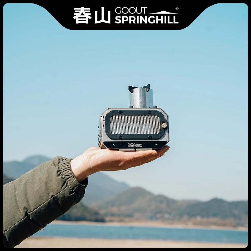 Gooutspringhill Mini Incense Burner 2.0, Portable Foldable Firewood Stove, Outdoor Camping Water Stove, Travel Small Incinerator