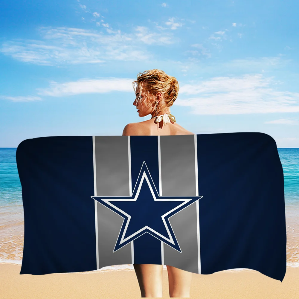 Dallas C-Cowboys Prayer Big Microfiber Beach Towels Quick Dry Towel Sand Beach Towels Pool Towel for Travel Swim Pool Yoga 3