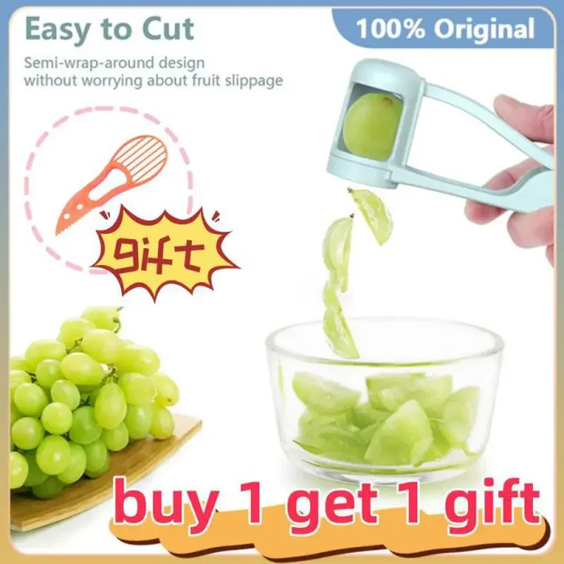 

Blueberry Grape Slicer Tomato Slicer Cutter Cherry Fruit Salad Splitter For Baby Multifunctional Kitchen Supplies Cut Gadget