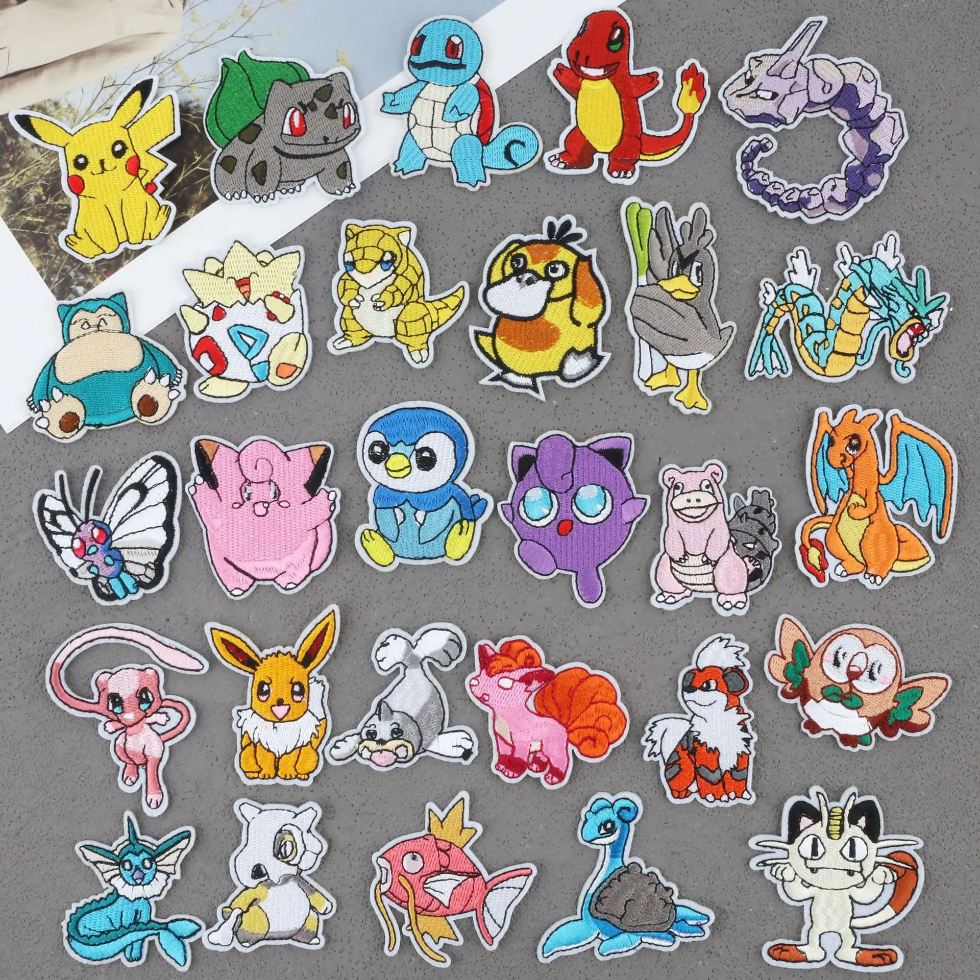 Cartoon Pokemon Patches, Pokemon Cartoon Sticker