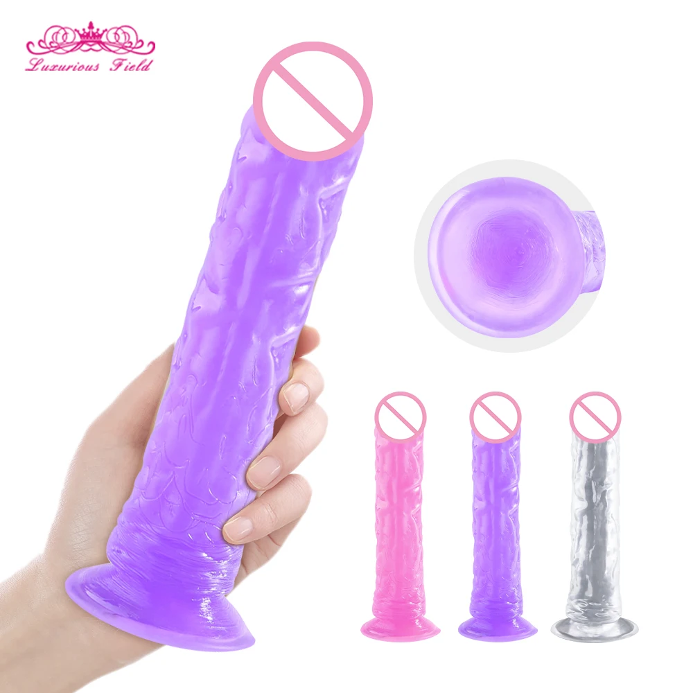 Female sex toys dildo sex toys realistic dildo strong suction cup erotic jelly dildo sex toys woman artificial penis G-spot simulation anal butt plug
