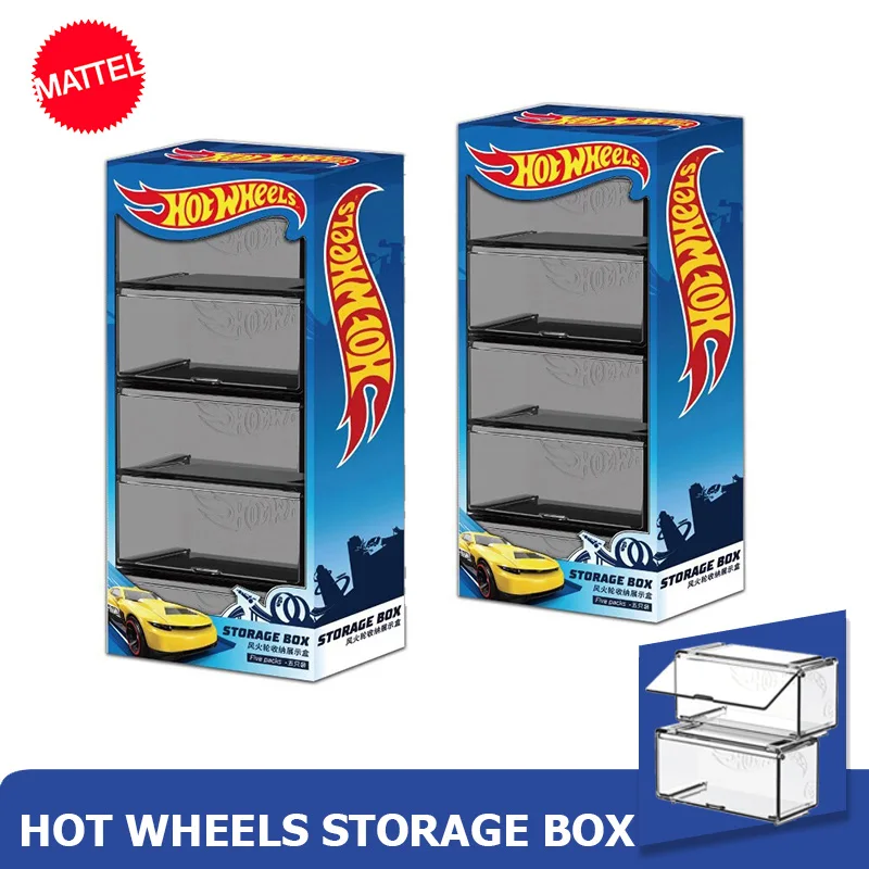 Original Hot Wheels Storage Box Car Toy Plastic Diecast 1/64 Model