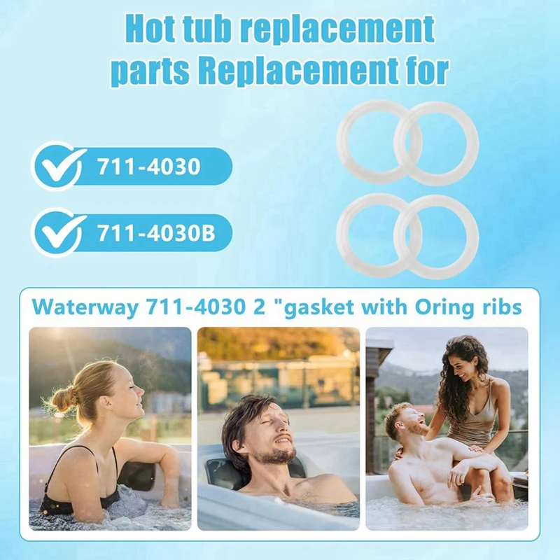 Y42A-711-4030B Balboa Gecko 스파 용 교체 2 인치 2 인치 스파 히터 어셈블리 용 온수 욕조 히터 가스켓 연합 가스켓