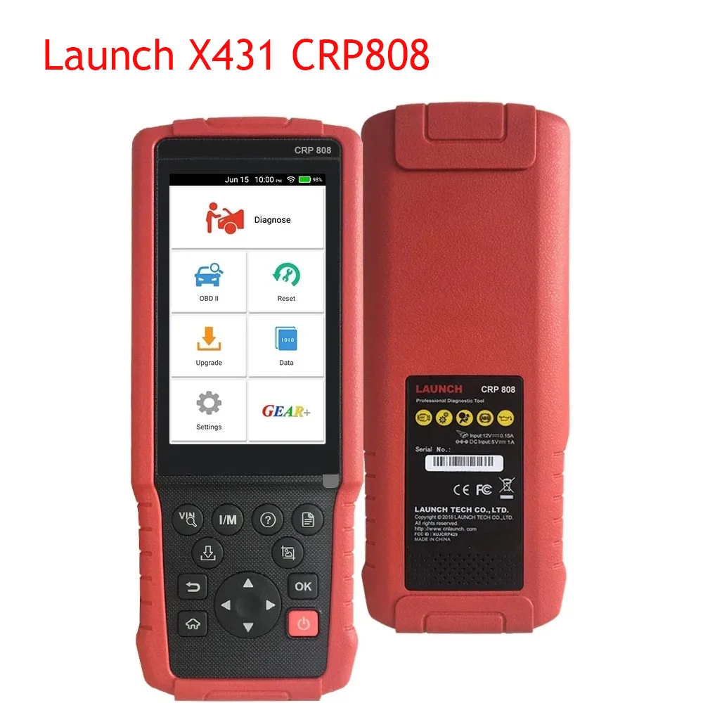 

Launch CRP808 CRP 808 Полнофункциональная система с 5 специальными функциями, чтение и очистка, многоязычный диагностический инструмент OBD2