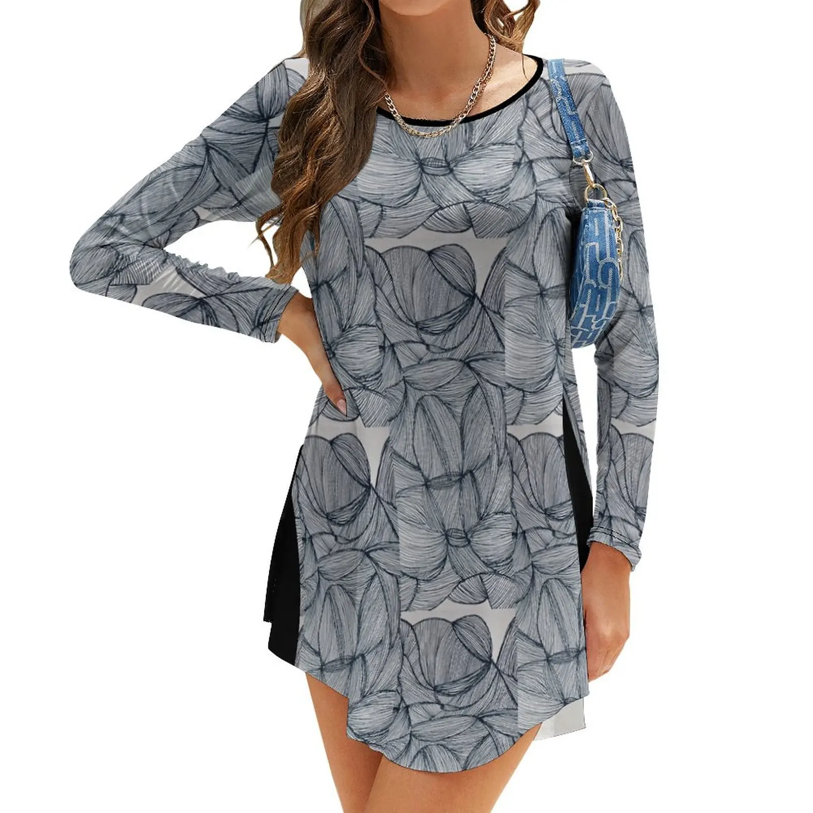 

Tangled Long-Sleeve Dress womans clothing cute dress dresses for women 2024 luxury designer party