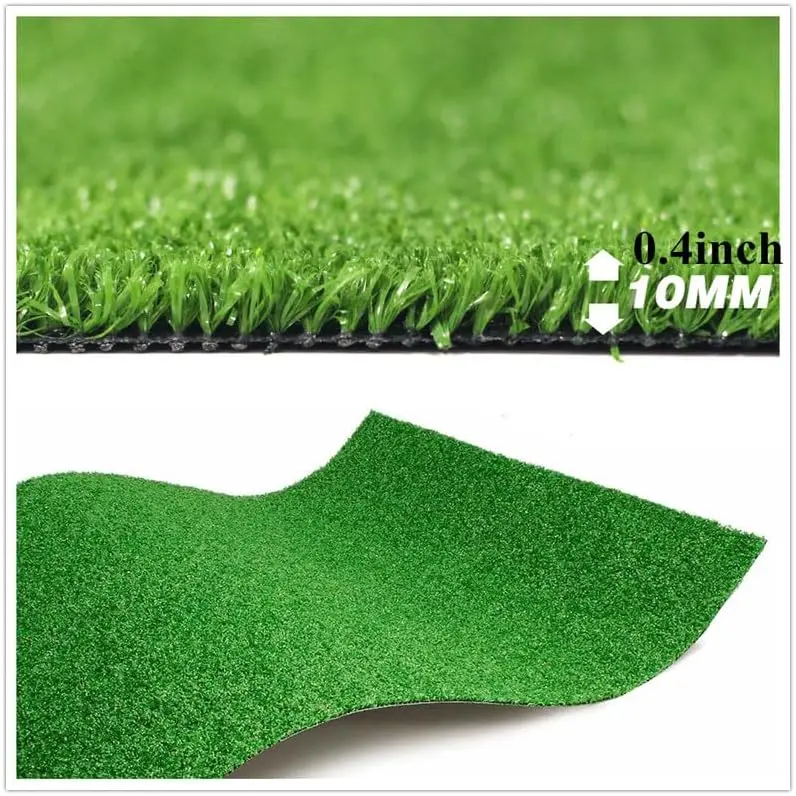 Artificial Grass Turf Rug, Indoor Outdoor Fake Grass Mat for Dogs, Pets, Synthetic Lawn for Patio, Playground,