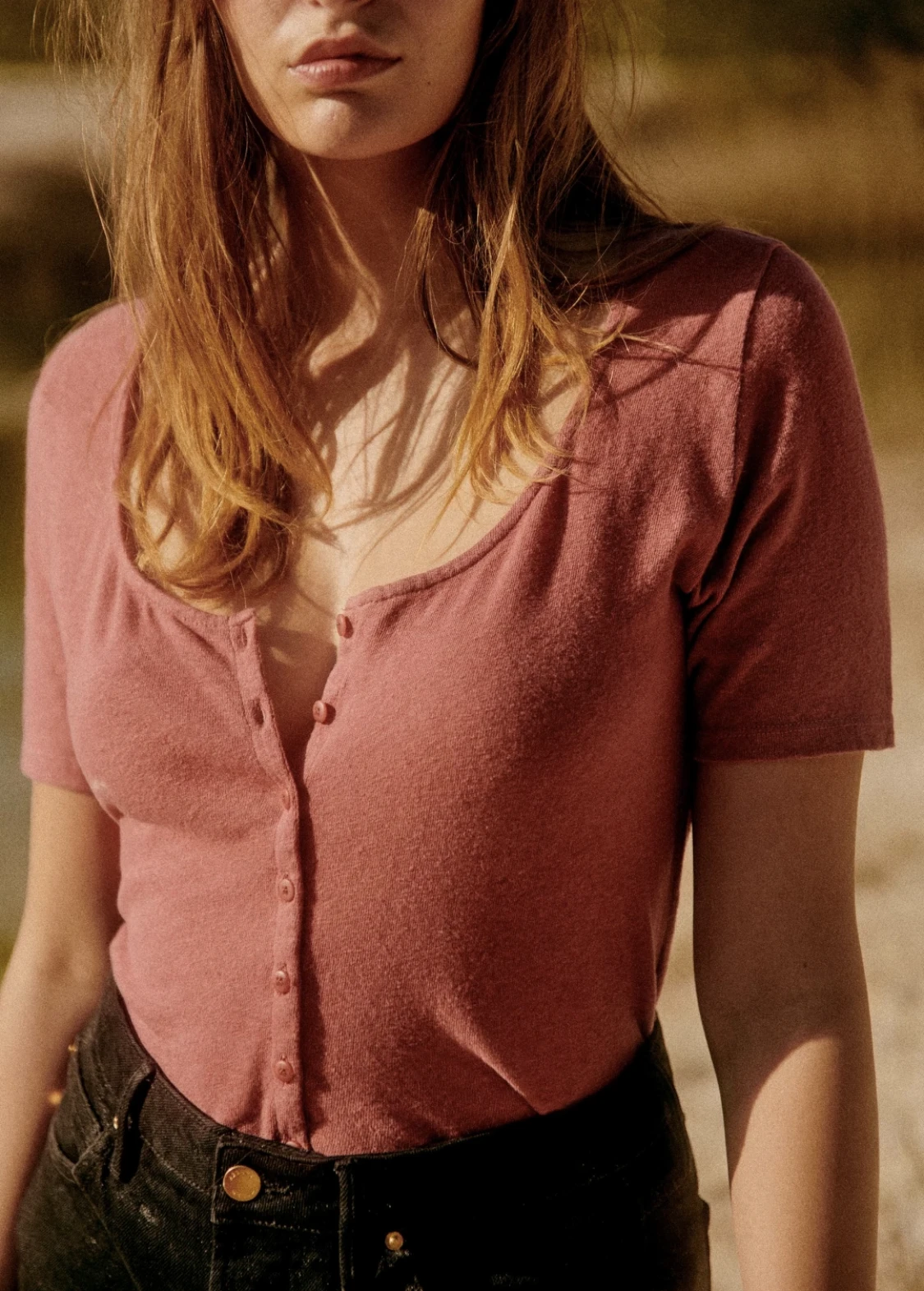 

Spring and Summer 2023 New Women Round Neck Solid Color Loose Short-sleeved T-shirt