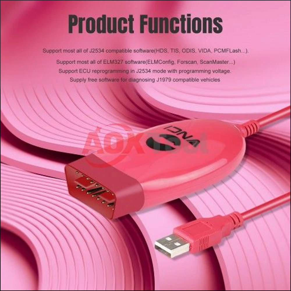 

VNCI J2534 Nano совместимый с J2534 Passthru IDS HDS TIS Forscan SDD PCM-Flash & ELM327 Диагностика J1979