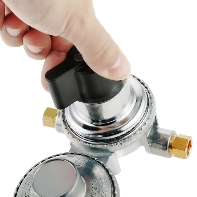 Kettős Színpadi Automatikus Szabályozó Rv Gas Propane 2 Tartály Lp Auto Átváltó Kapcsoló 1/4 "Sae Bemeneti 3/8" Npt Outlet Kiadó Henger - Image 5