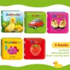 Baby Cognitive Early Education Book Is Not Tearable Floating Baby Bath Books For Baby Kids Learning Bath Toys Waterproof 4