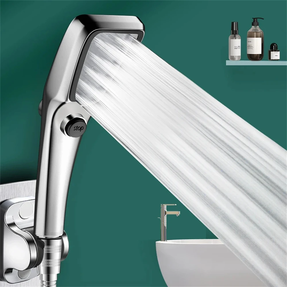 Shower Head Shower Nozzle Bathroom Accessories High Pressure Large Water Output Universal Adaptation Pressurized Hand Shower