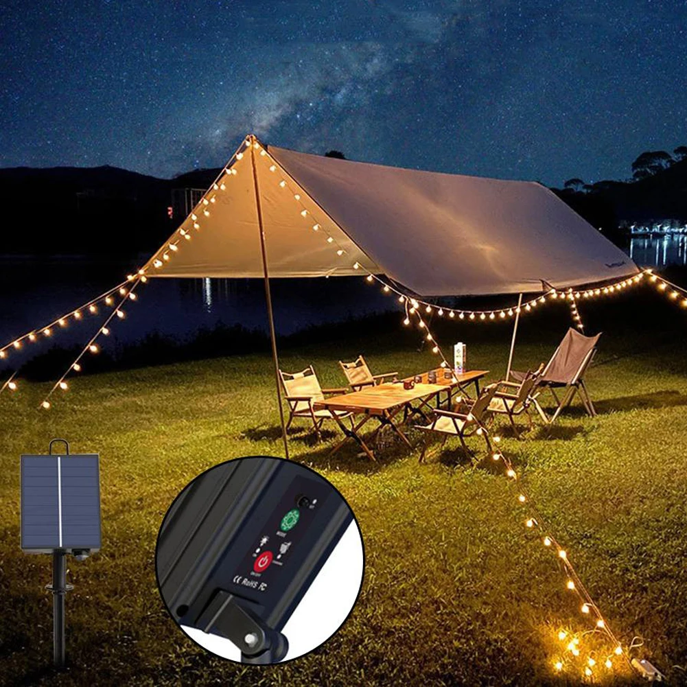 Solar Battery Box Outdoor Indoor LED String Lamp Panel Controller with Remote