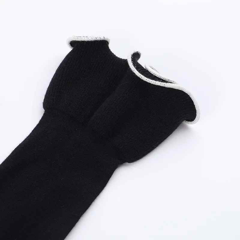 JULISSA MO Knitted Sexy Round Neck Ruffles Dress Women Black Long Sleeve Evening Dress Female Autumn Slim Elegant Party Clubwear