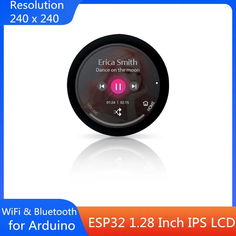 Smart Display para Arduino Wi-fi e Bluetooth Development Board 1.28 Ips Lcd Tft Module Touch 1.28 240×240 Ips Esp32
