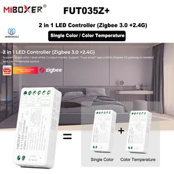 MiBOXER DC12-24V FUT035Z+ FUT037Z+ 2In1/3In1 Zigbee Dual White Single Color RGB RGBW RGB+CCT LED Strip Contoller