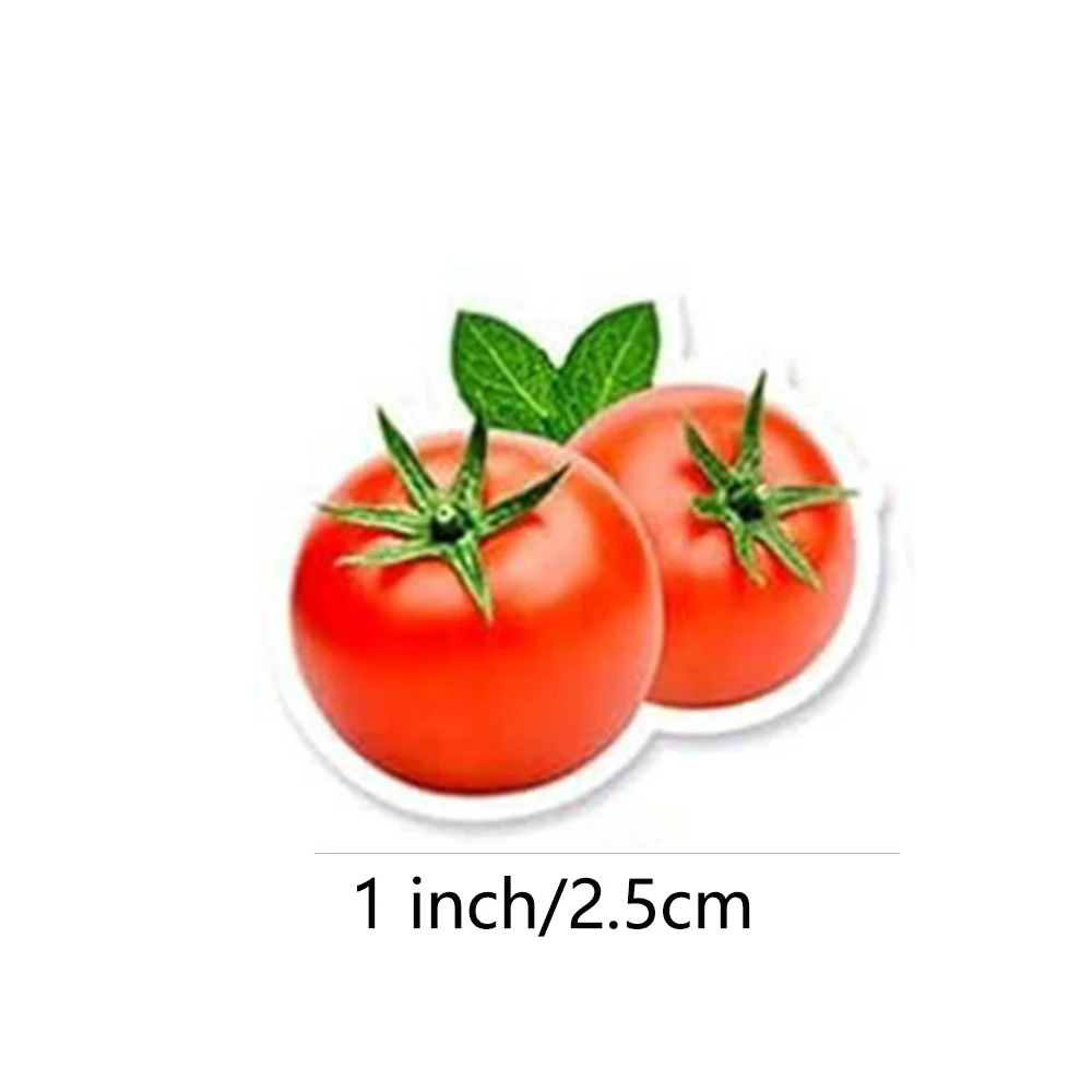 100-500pcs 다채로운 과일 야채 스티커 생일 베이킹 웨딩 파티 선물 포장 라벨 스크랩북 편지지 스티커