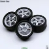 SpeedCG 1/64 ABS Wheels Modified Parts with Rubber Tire Type F Modified 11mm For Model Car Racing Vehicle Toy Hotwheels Tomica 2