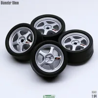 SpeedCG 1/64 ABS Wheels Modified Parts with Rubber Tire Type F Modified 11mm For Model Car Racing Vehicle Toy Hotwheels Tomica 2