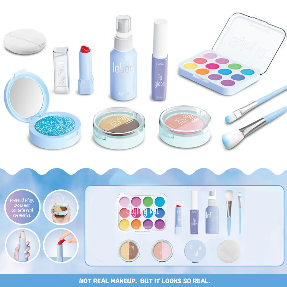 Glamour Play Makeup Set for Girls – Pretend Beauty Kit for Ages 3 and Up