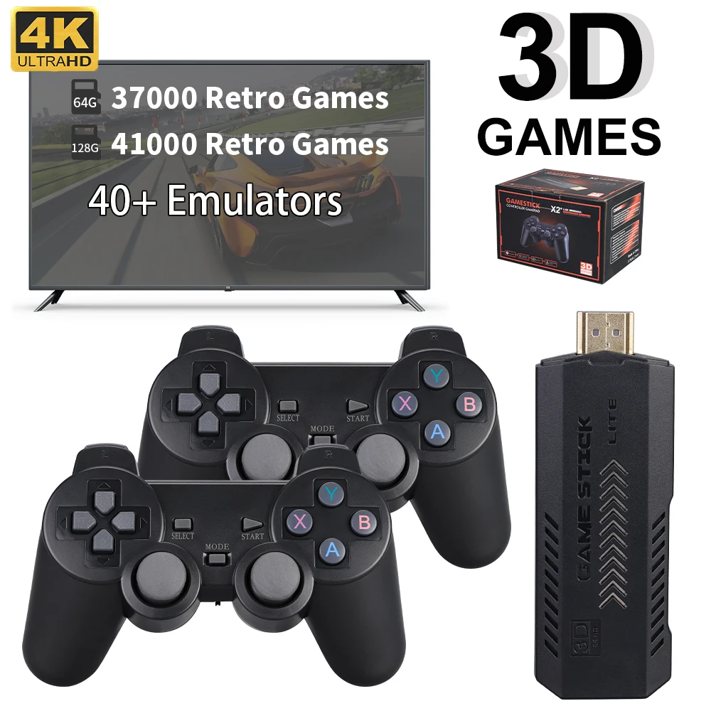 Console de Jogos Arcade, 3D Double Stick, Jogo Online para 4 Jogadores,  Busca de Jogos, Lista de Favoritos, Processador de 10 Núcleos de 64 GB,  Máquina de Videogame 3D Arcade (plugue americano)