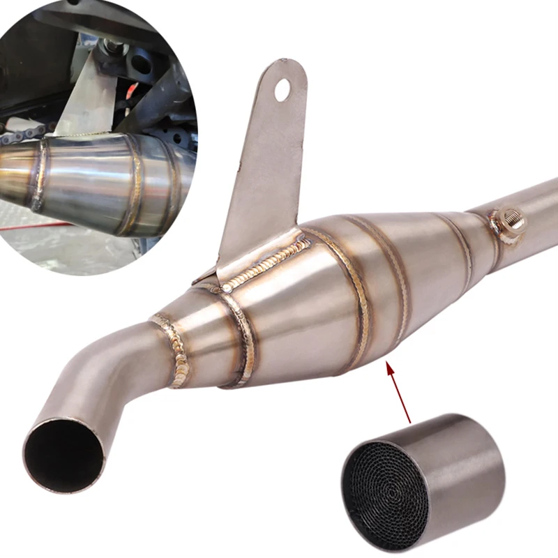 32MM Connect Original For Yamaha YZF R3 R25 MT03 MT25 Motorcycle Exhaust Header Pipe Escape Muffler Front Mid Tube Slip On SteeI - Image 2
