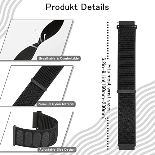 Nylon Loop Sports Watchband - 18mm Strap