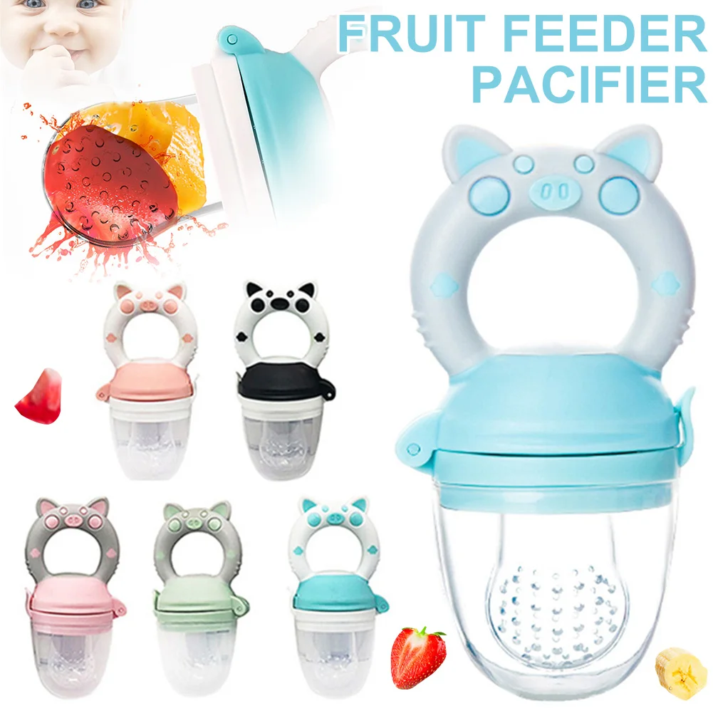 Silicone Fresh Food Nibbler Baby Feeder Kids Boy Girl Fruit Nipples Feeding Safe Infant Baby Supplies Nipple Soother Bottles 2
