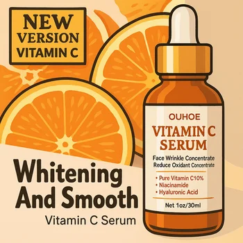 Sérum dissolvant de rides à la vitamine C pour le visage, Lifting, raffermissant, estompe les ridules, Anti-âge, Essence blanchissante, éclaircissante, nourrissante, soins pour la peau