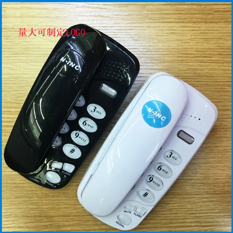 

corded wall telephone basic slim landline phone for home office small wall mounted phone for extensions elevator hotel Phone