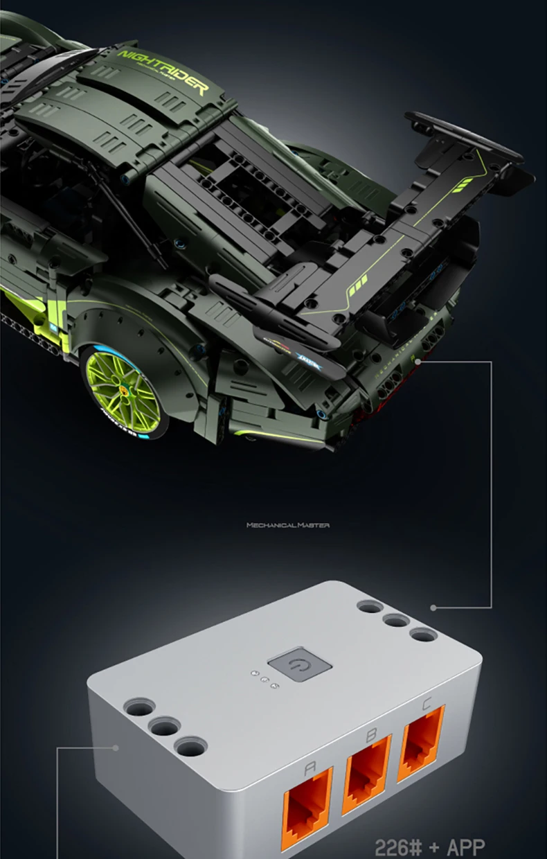 Briques de Construction Technic Compatible avec Lego Technic - Voiture de Sport Porsche - 2000 Pièces