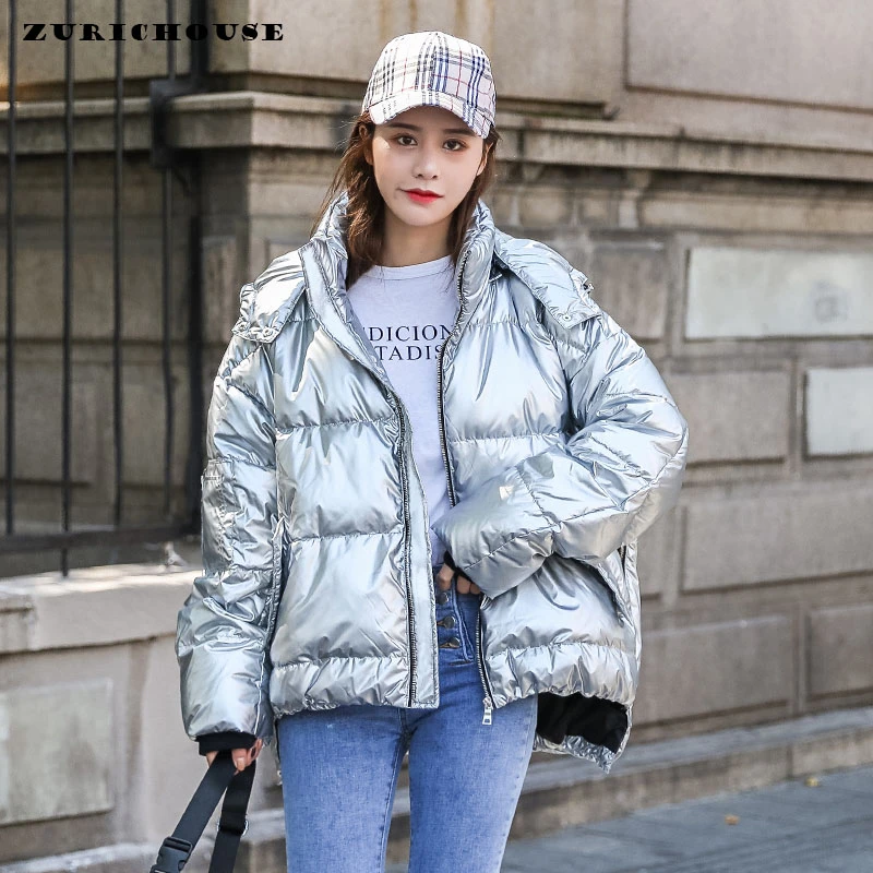Winter Jacket Outfit Womens Silver Puffer Coat Down Jacket Outfit