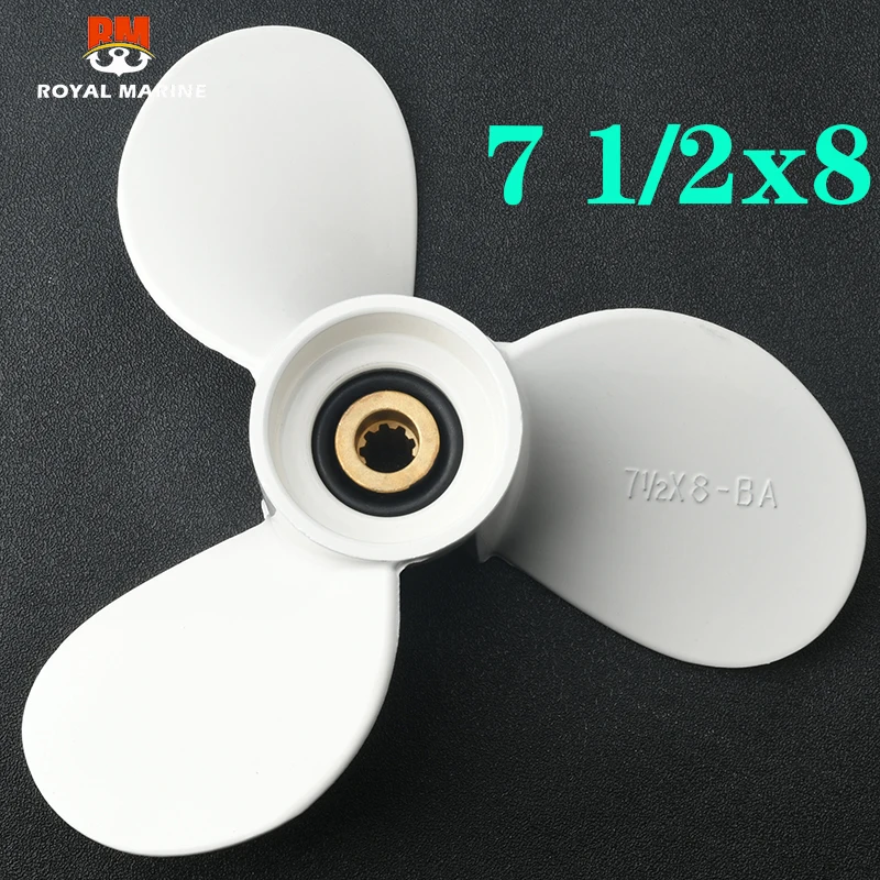 SouthMarine Alu-Propeller 7 1/2 X 8-BA Für Yamaha 4-6 PS Außenbordmotoren (Passend Für Viele Modelle Ab 1992)